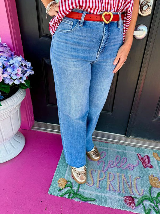 Med TC High Rise Cop Wide Leg