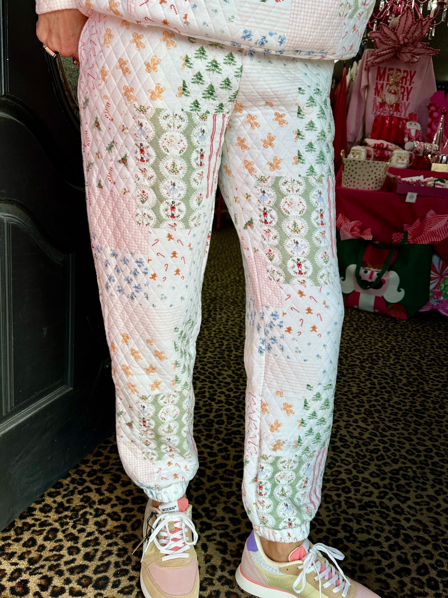 Christmas Quilted Joggers