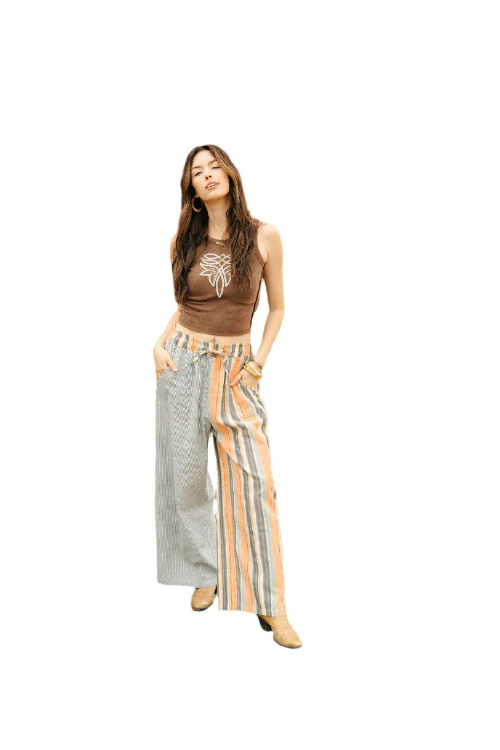 Serape Stripe Drawstring Pant