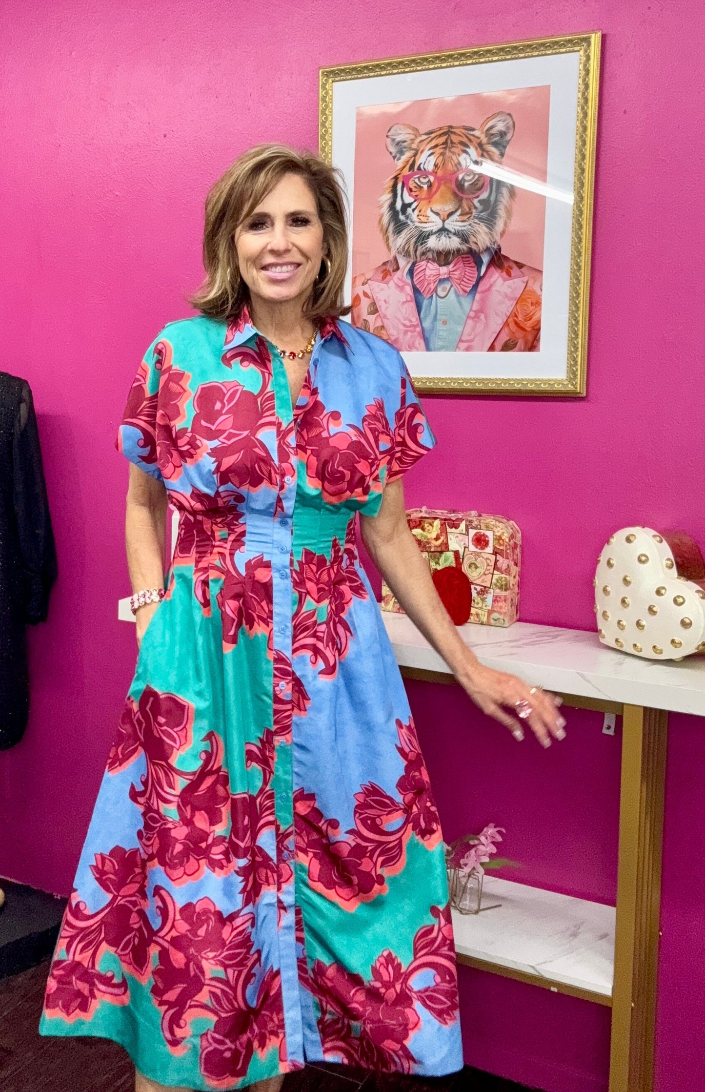 Cactus Flower Becca Maxi Dress