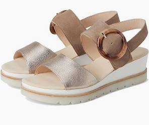 Pewter Double Strap Sandal