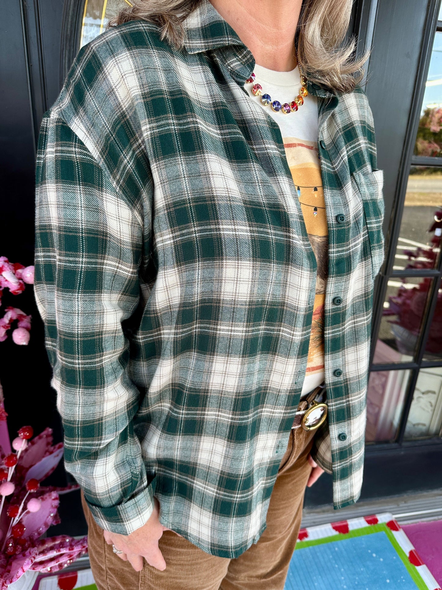 Garland River Plaid Button Up