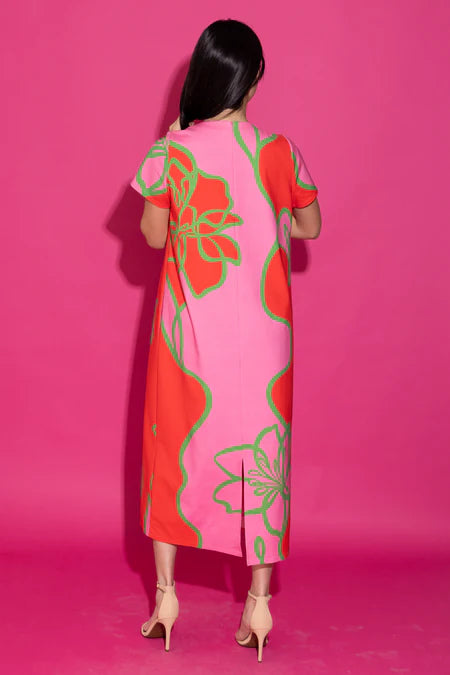 Elliot Fuschia Outline Dress
