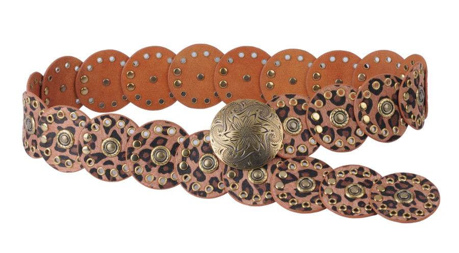 Wide Leopard Belt