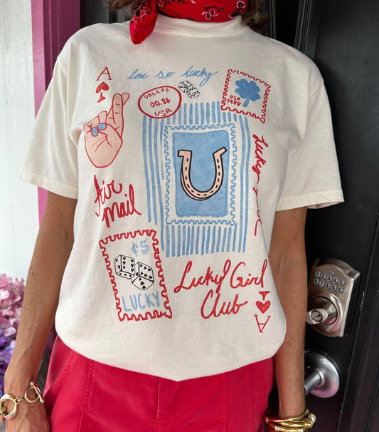 Lucky Girl Club Tee