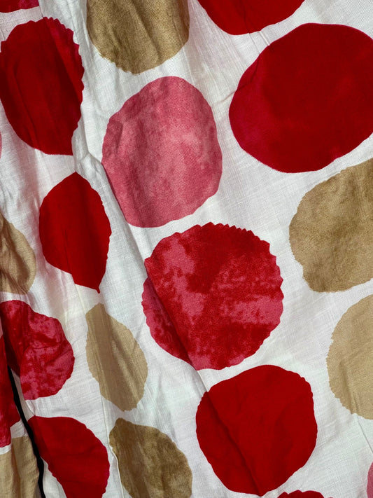 Red Mix Big Dot Palazzo Pant