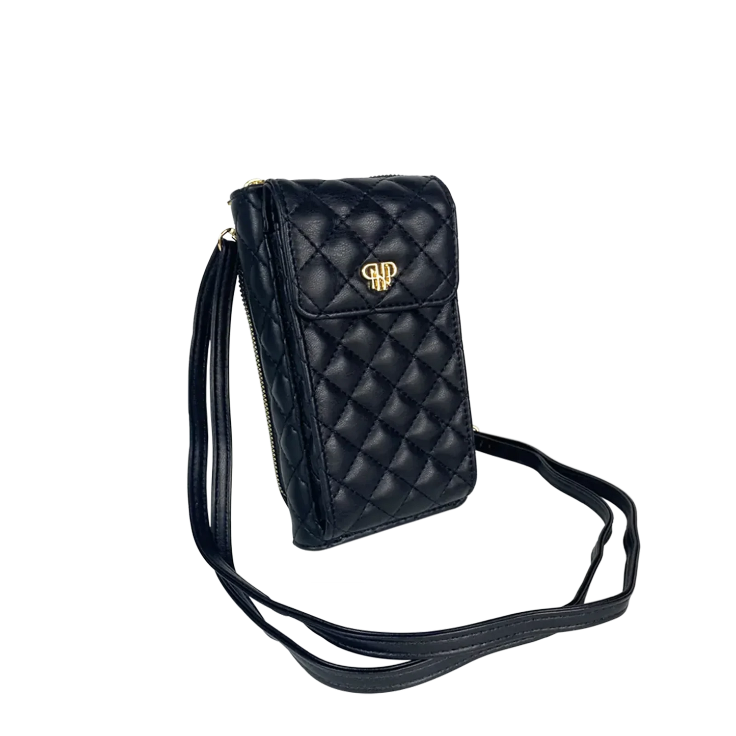 Onyx Mor Quilted Phone Crossbody