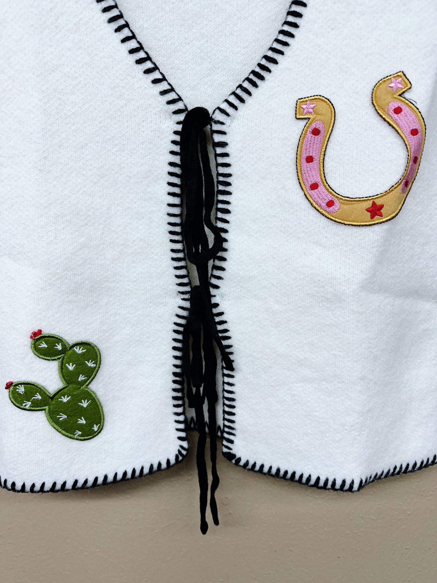 Western Blanket Stitch Vest