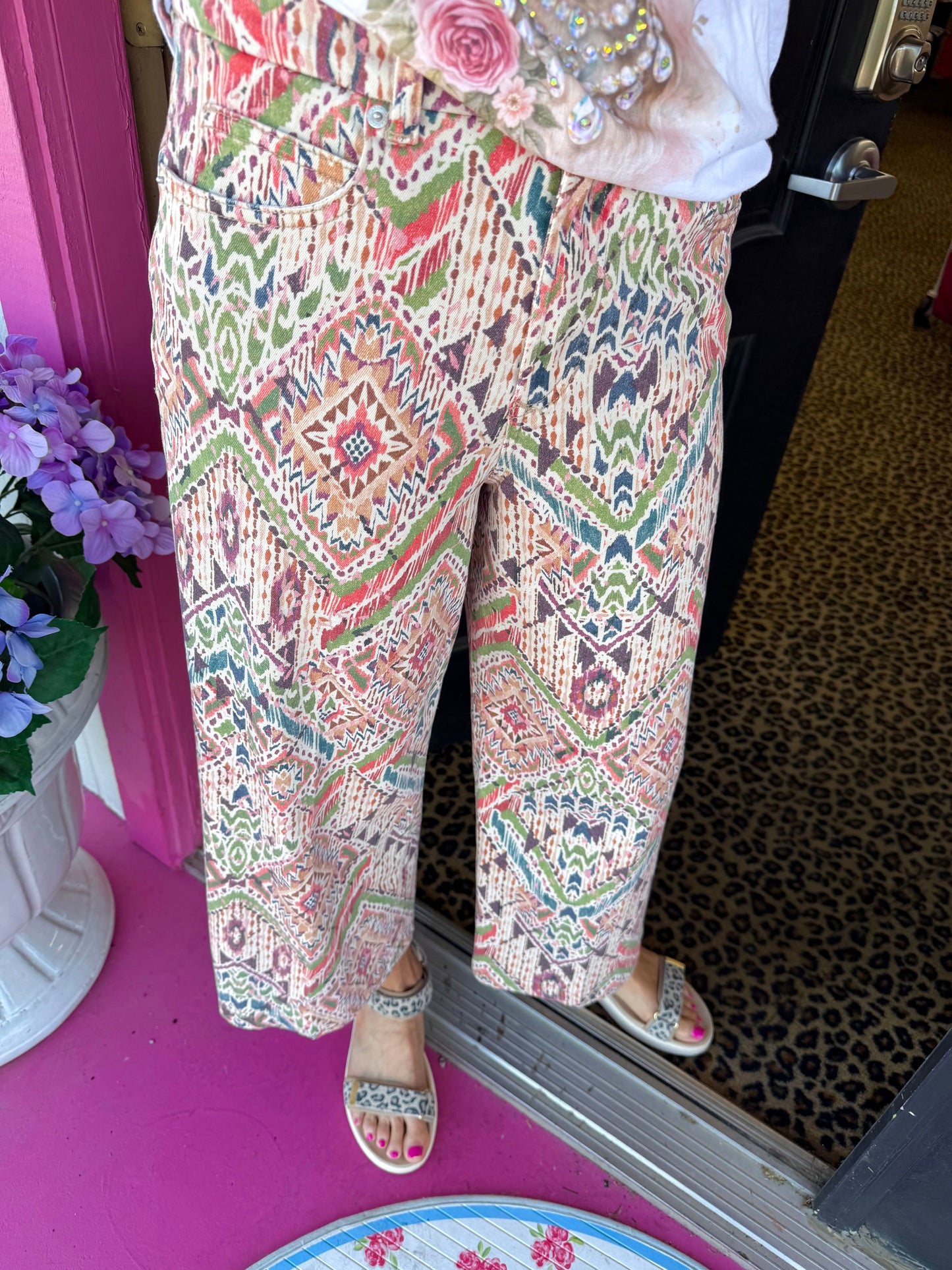 Audrey Tropical Crop Pant