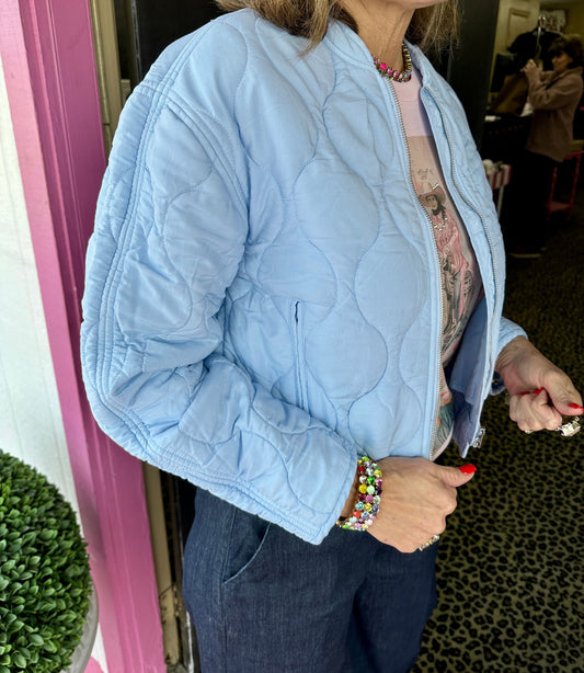 Skyway Blue Maverick Quilted Coat