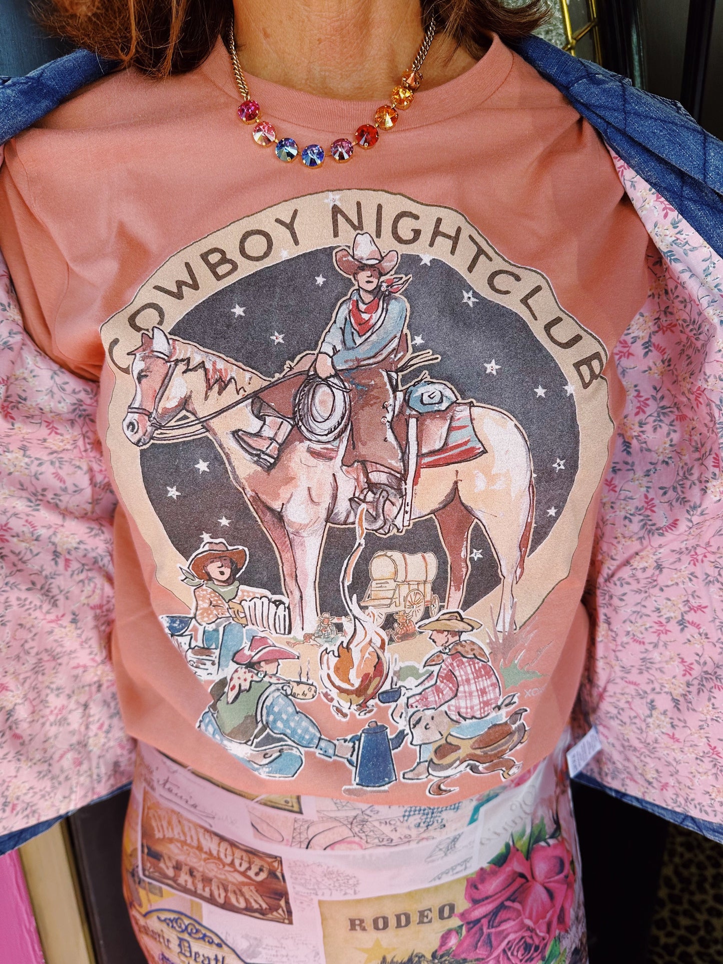 Terracotta Cowboy Nightclub Tee