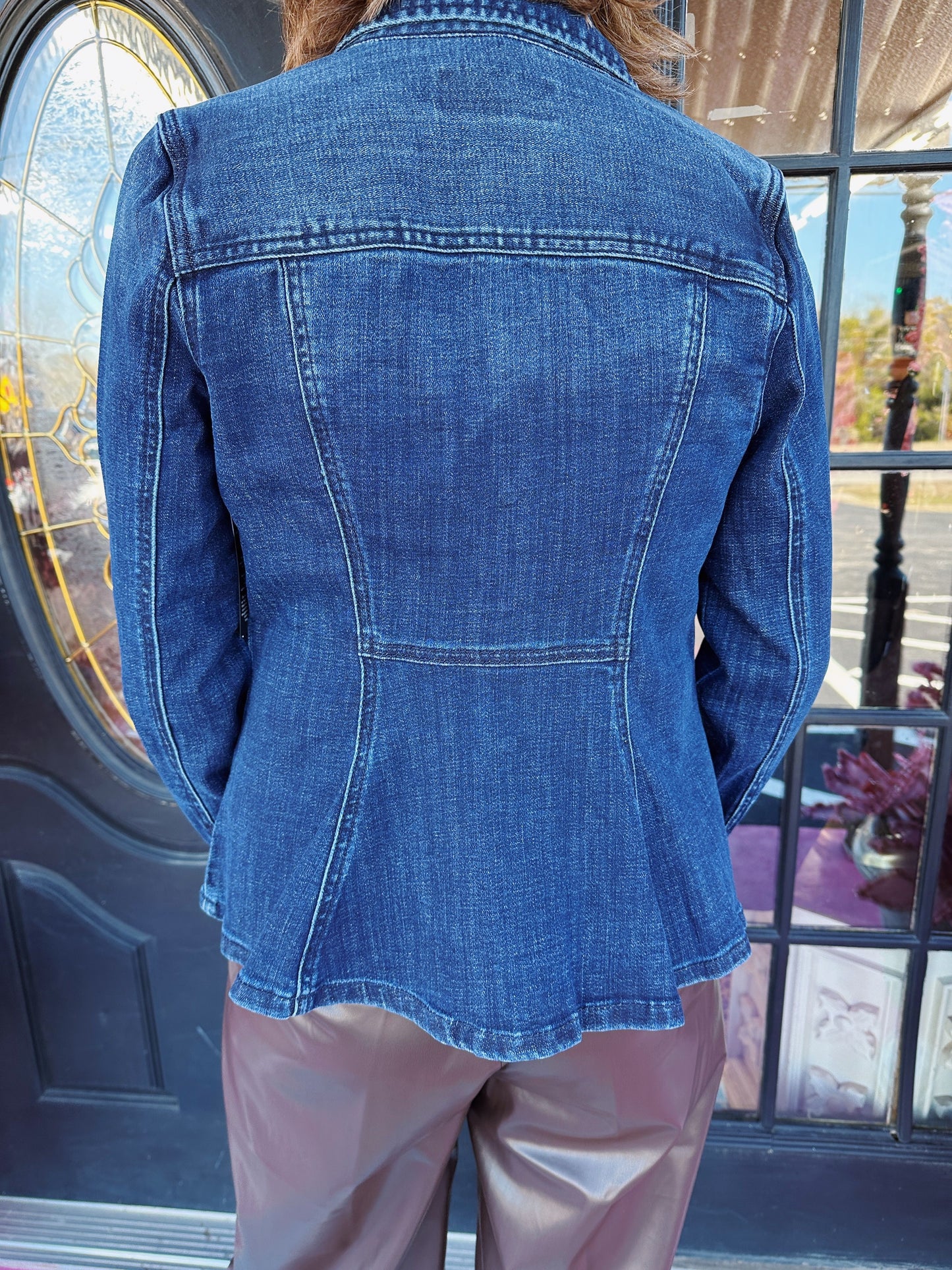 Delacy Fit Flare Trucker Jacket