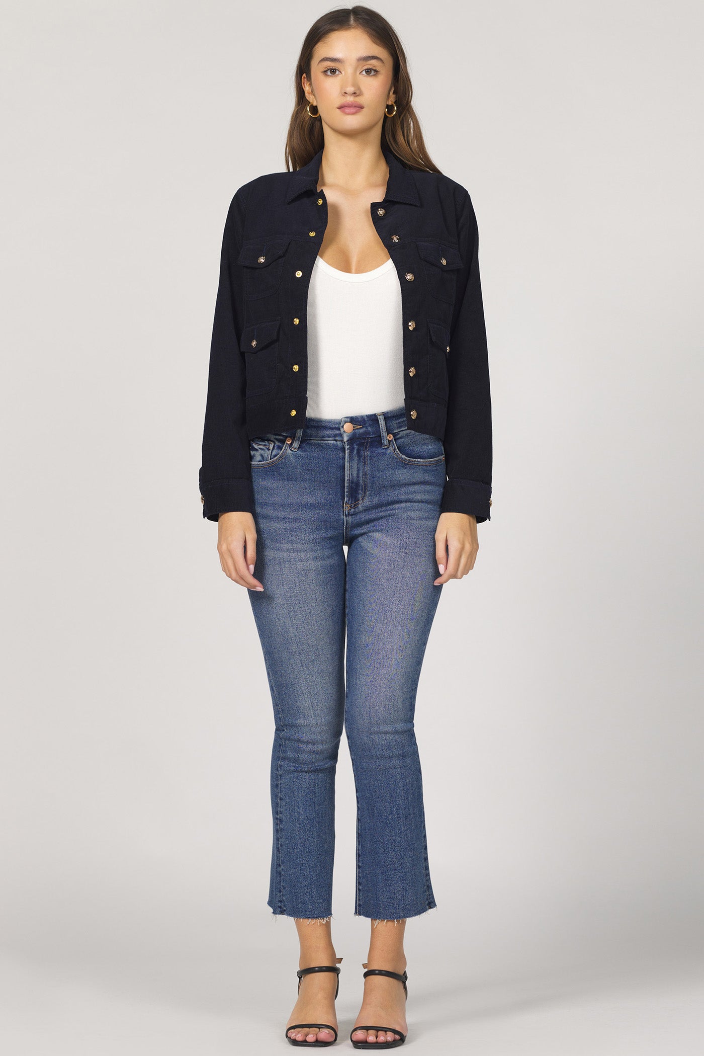 Montana Black Iris Gold Button Jacket