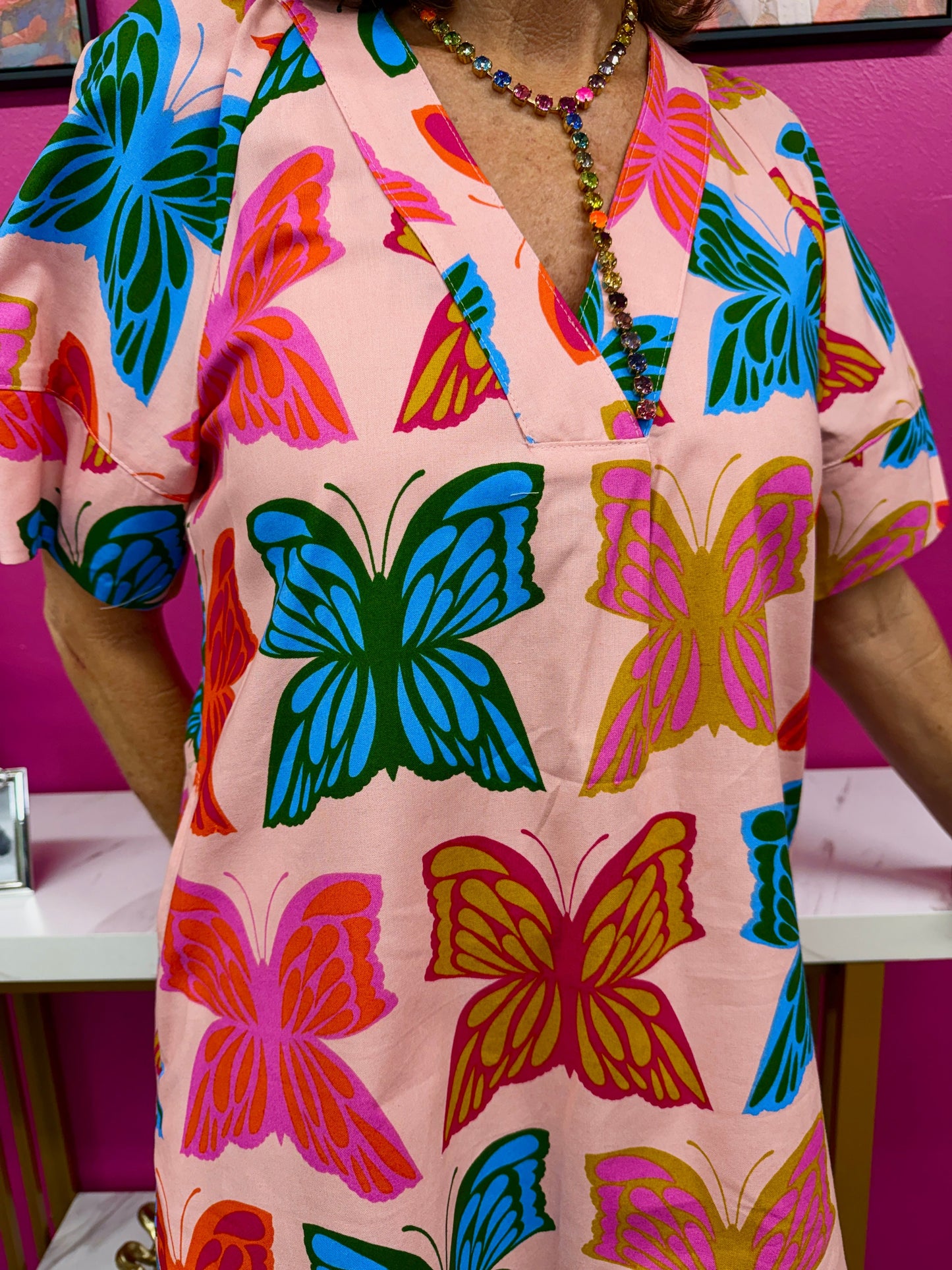 Butterflies Shift Dress