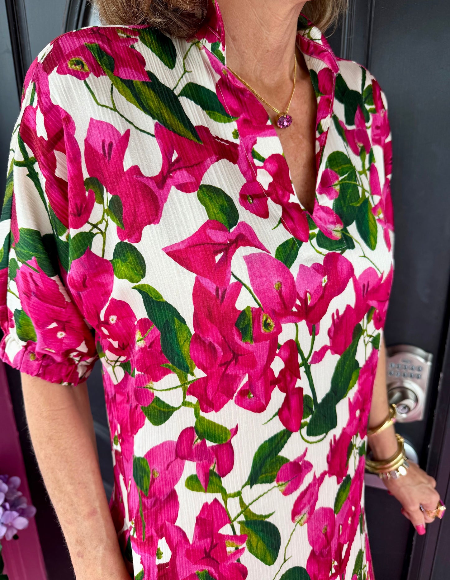 Poppy Bougainvillea Maxi Dress