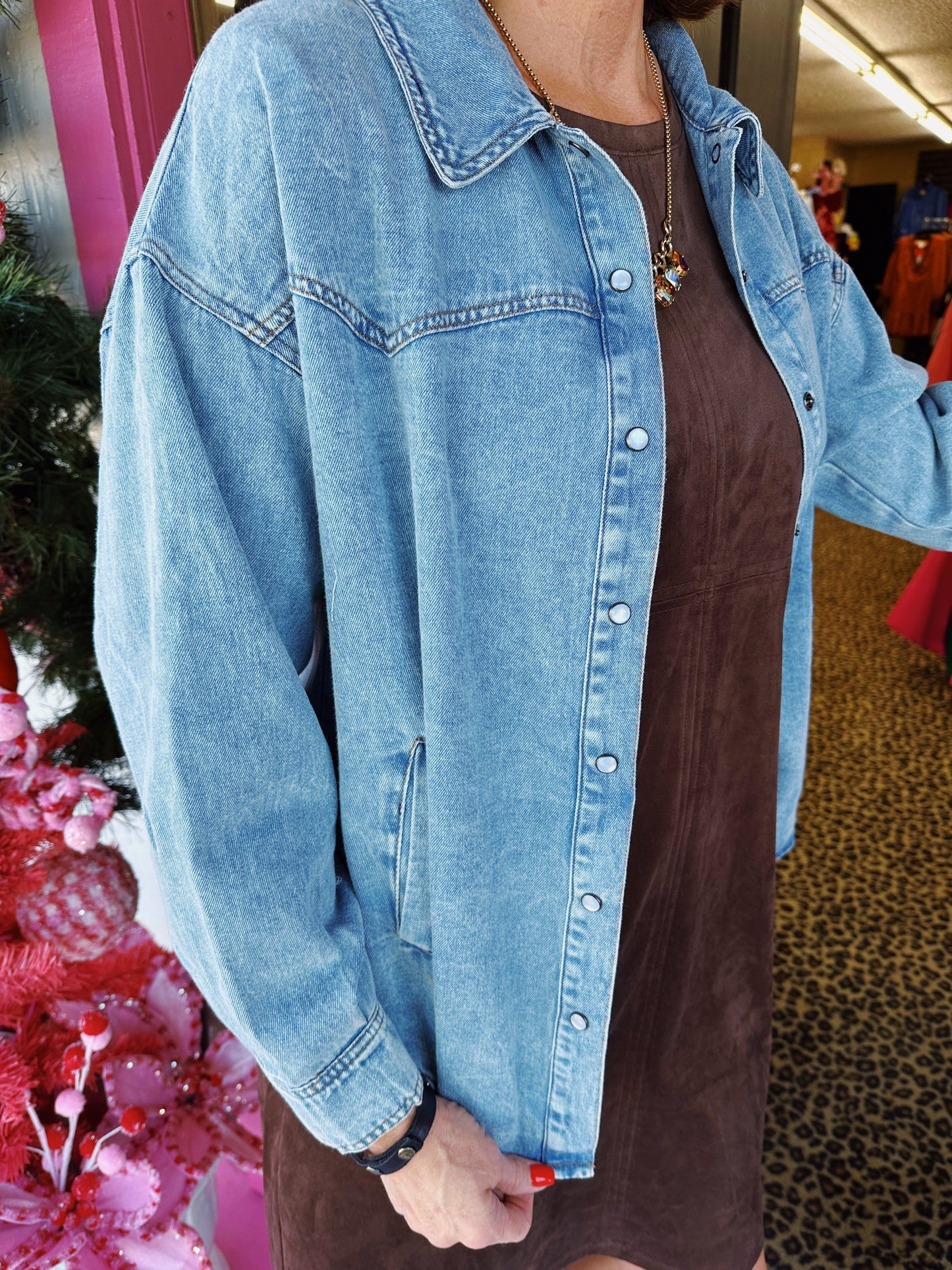 LS Indigo Denim Pearl Snap Shirt