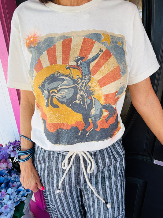 Sunset Bronc Rider