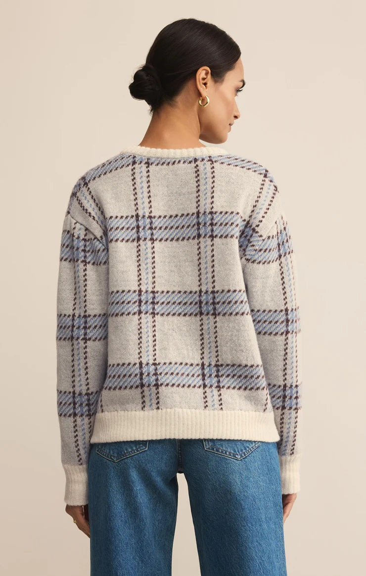 Natural Junction Plaid Sweater