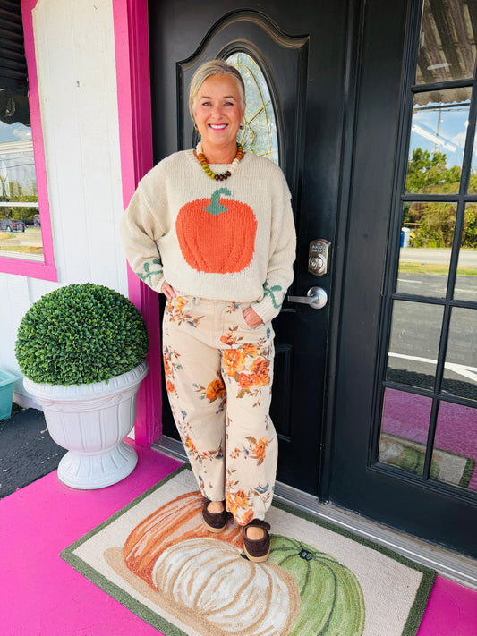 Oatmeal Pumpkin Sweater