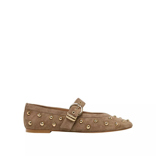 Mikel Brn Suede Studded Flats