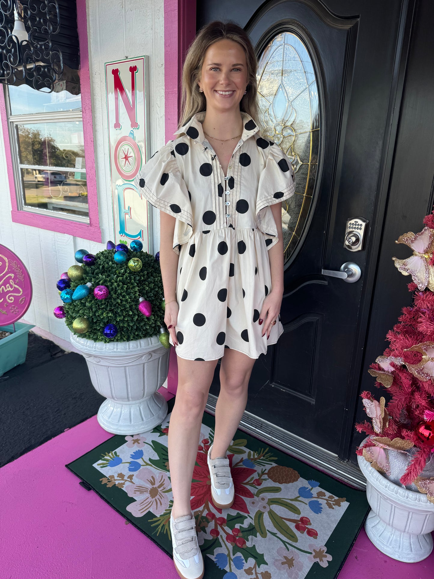 Black Polka Dot Dress