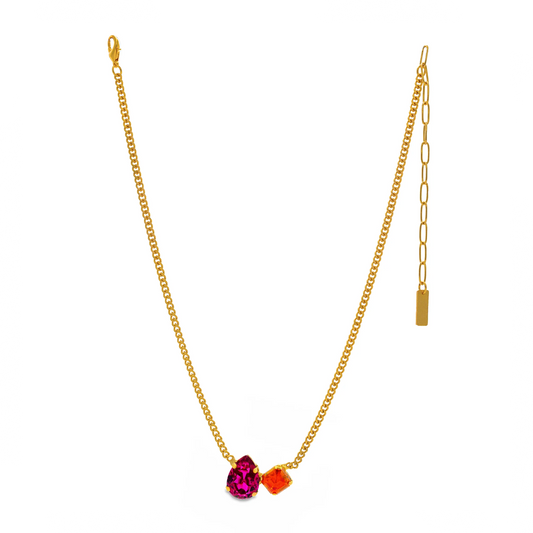 Ren Two Stone Necklace