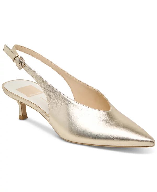 Alenna Gold Patent Slingback