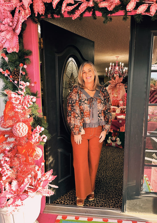 Charcoal Multi Tie Top