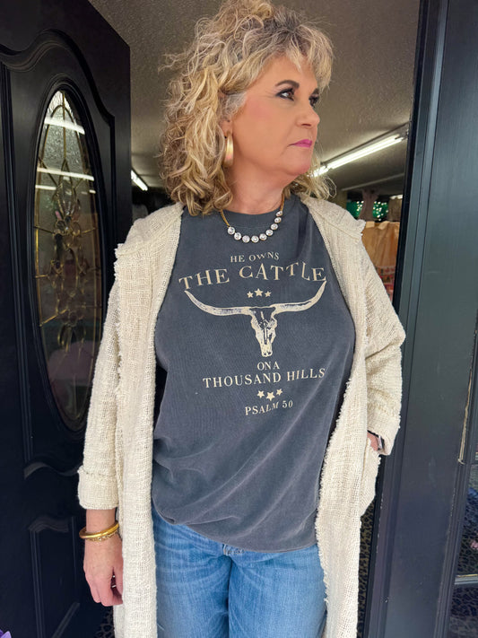 Owns The Cattle Tee