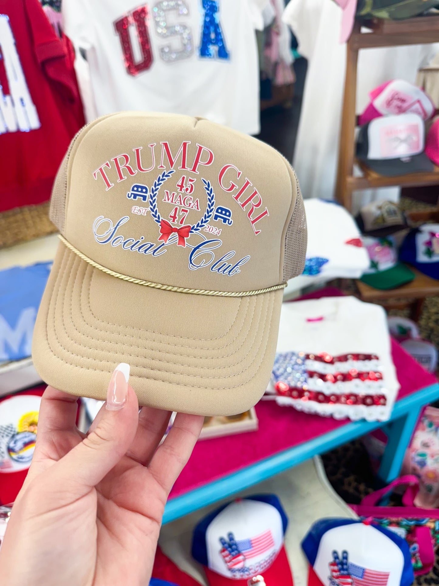 Trump Girl Social Club Trucker Cap