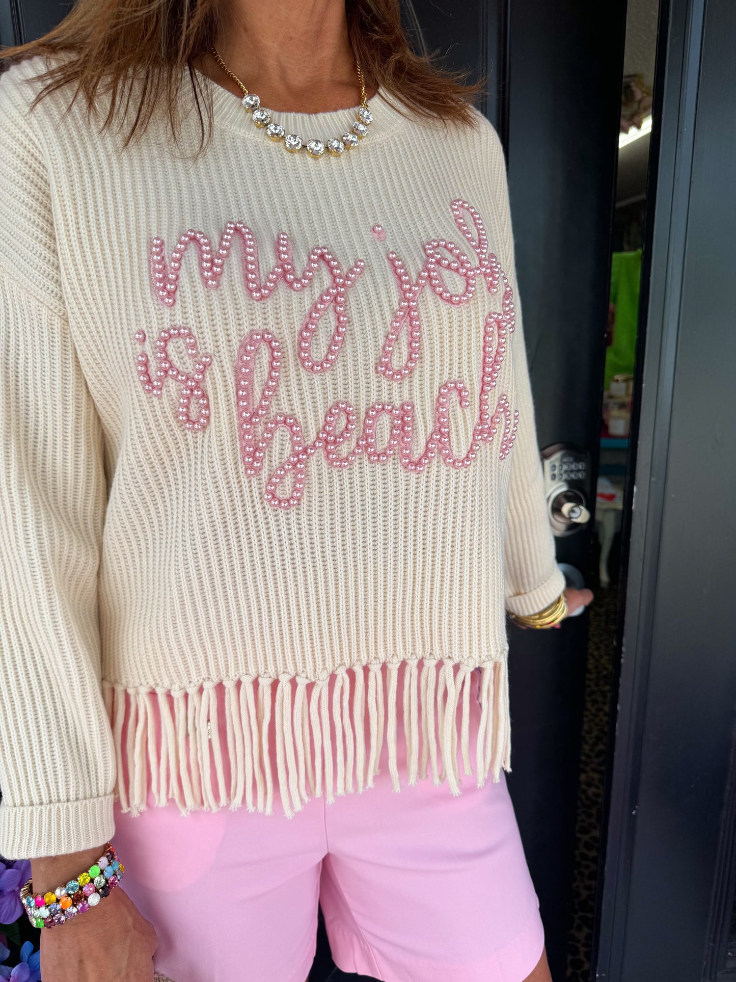 Beach Fringe Sweater