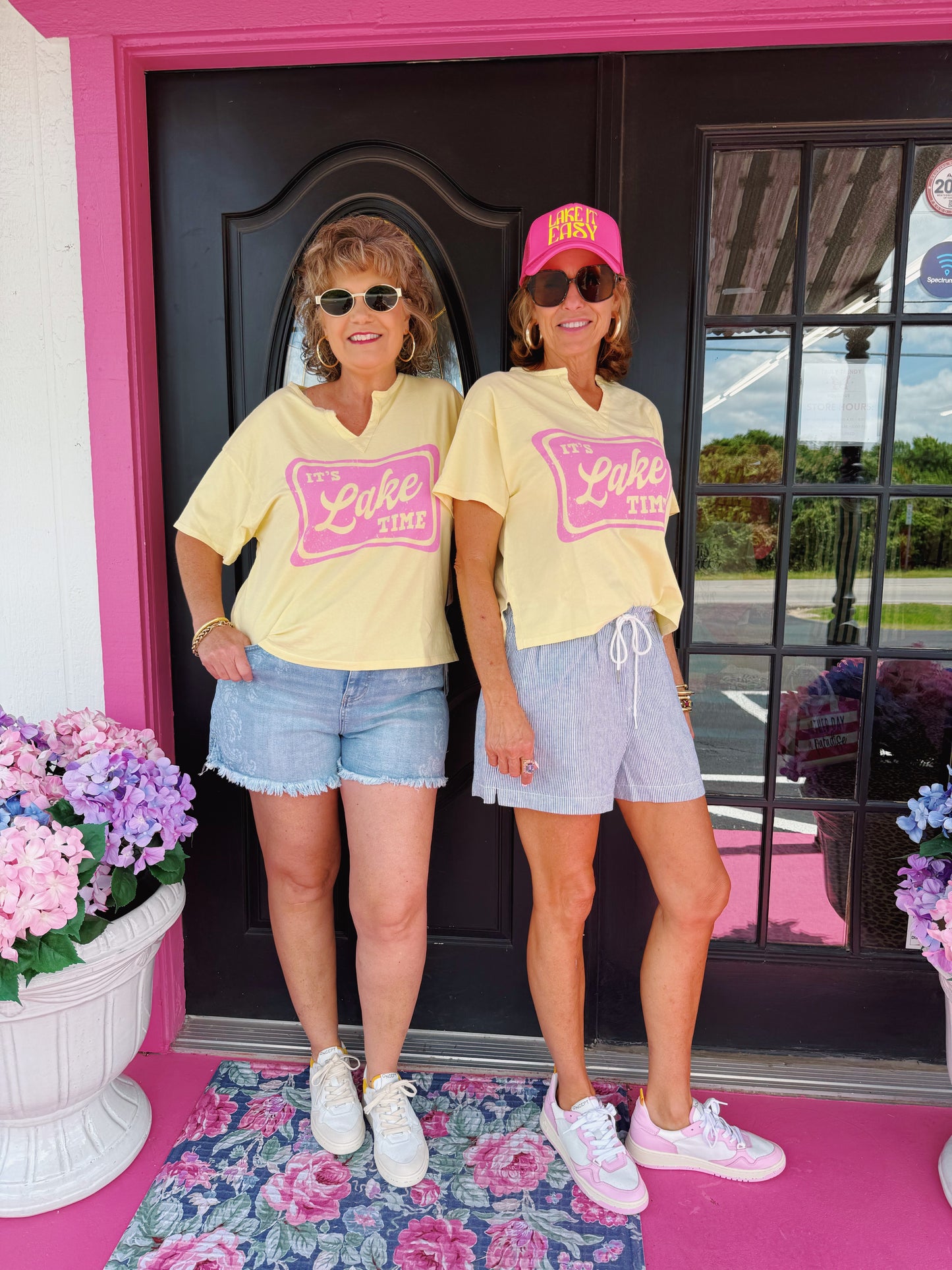 It's Lake Time Split Neck Tee
