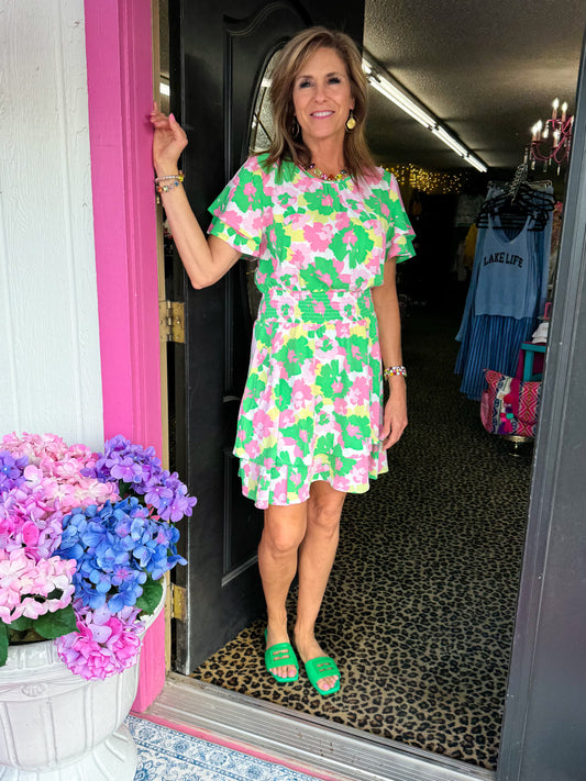 Primrose Melon Dress