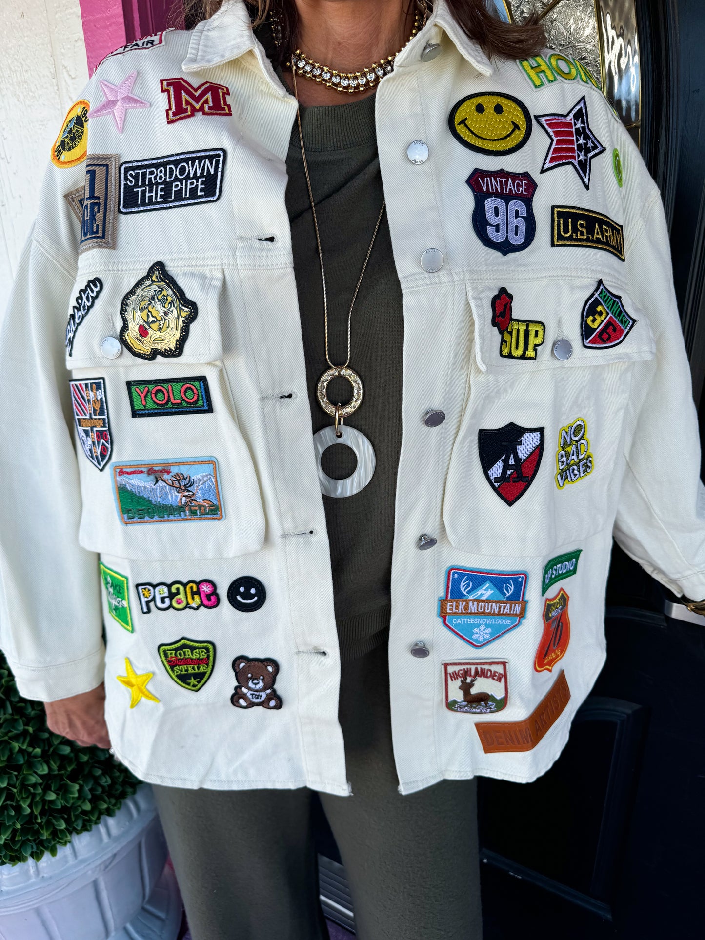 Multi Patch Oversize Jacket