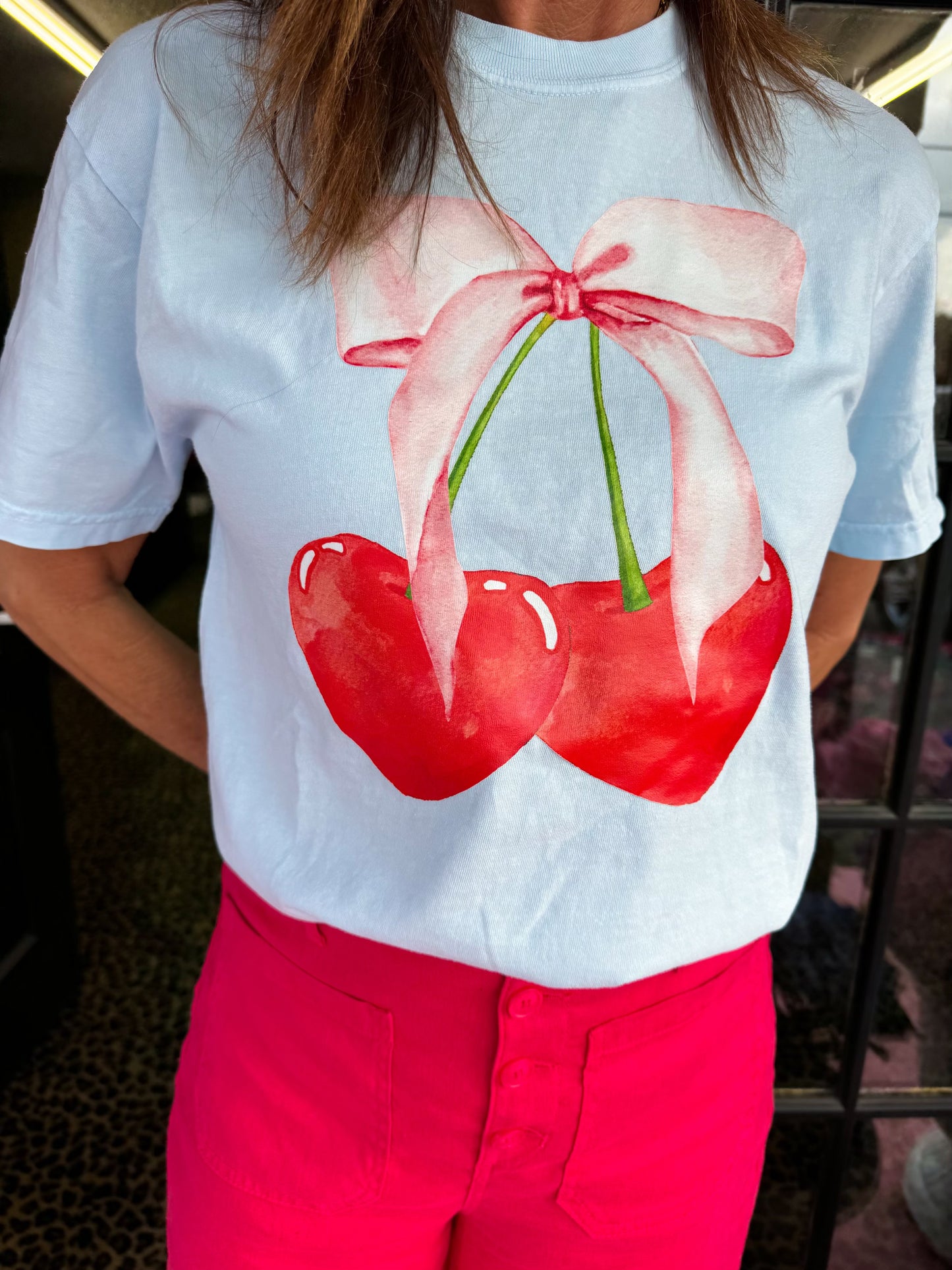 Cherry Bow Tee