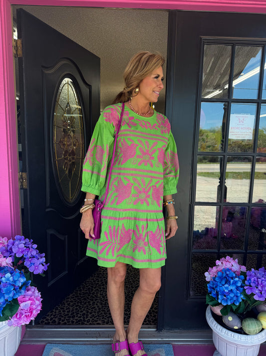 Lora May Green Dress