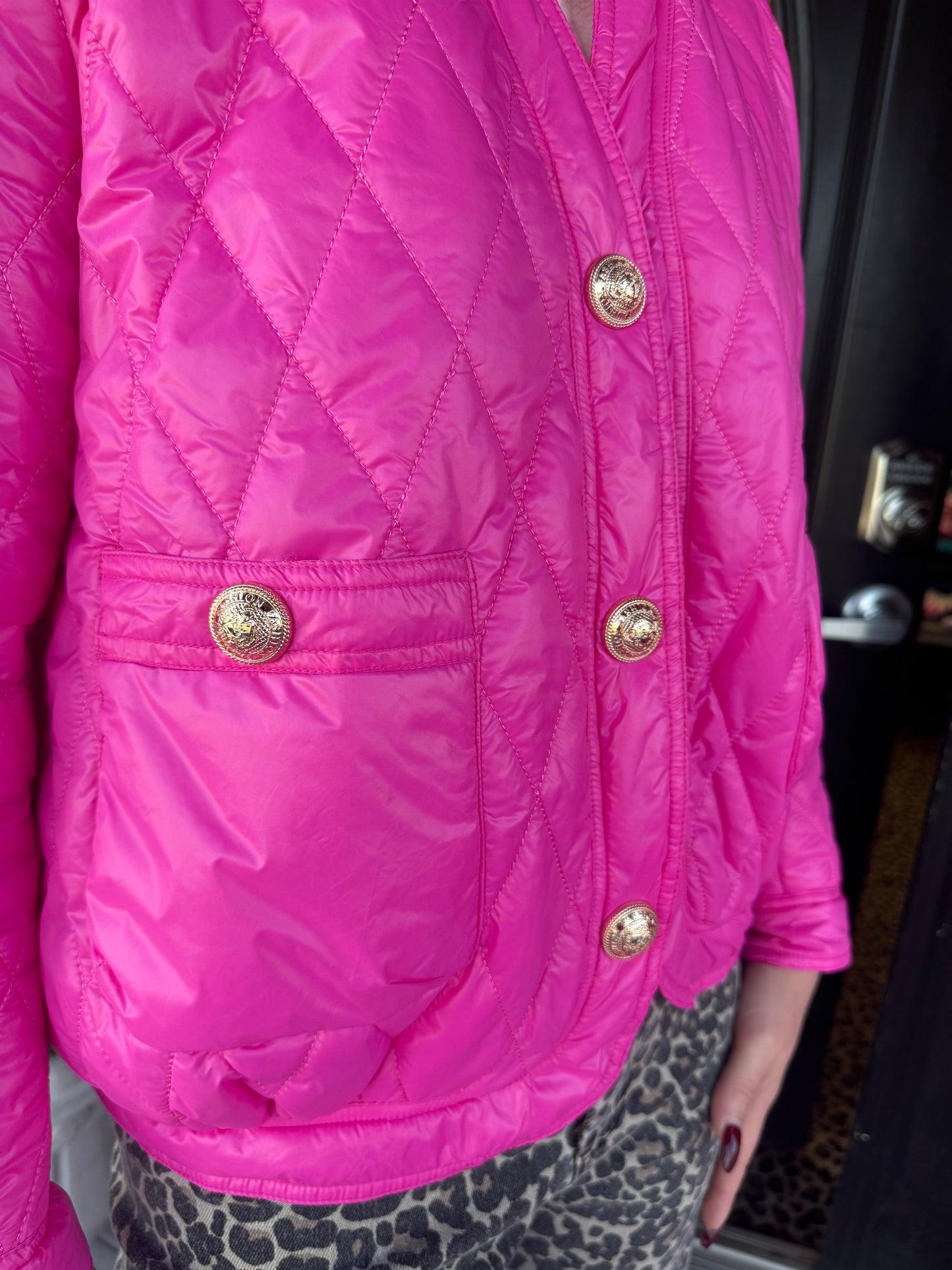 Hot Pink Johya Puffer & Crossbody