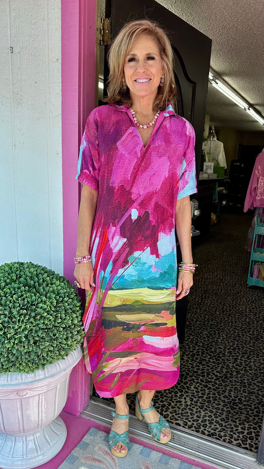 Poppy Bellamy Sunset Linen Maxi