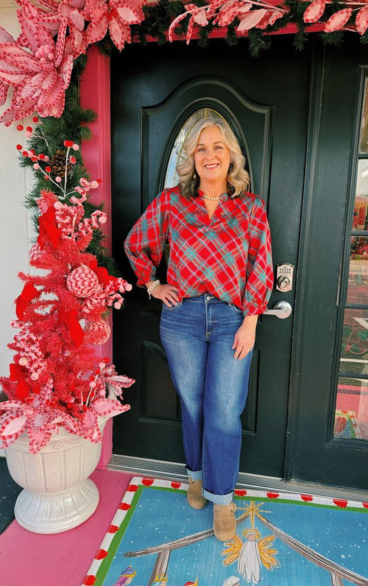 Veronica LS V-Neck Blouse