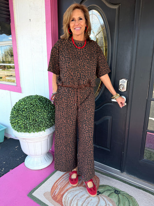 Brown Leopard Set w/WL Pants