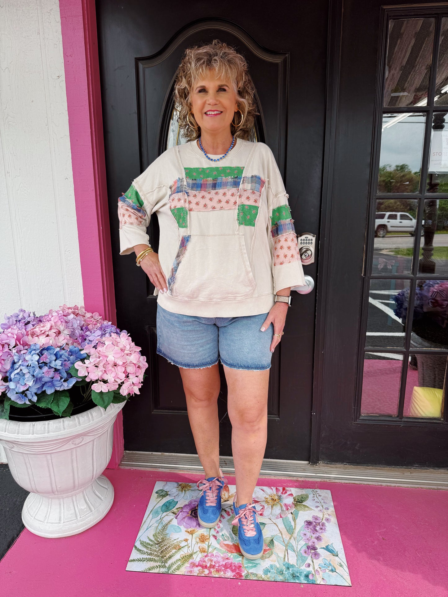 Ecru Multi Patchwork 3/4" Top