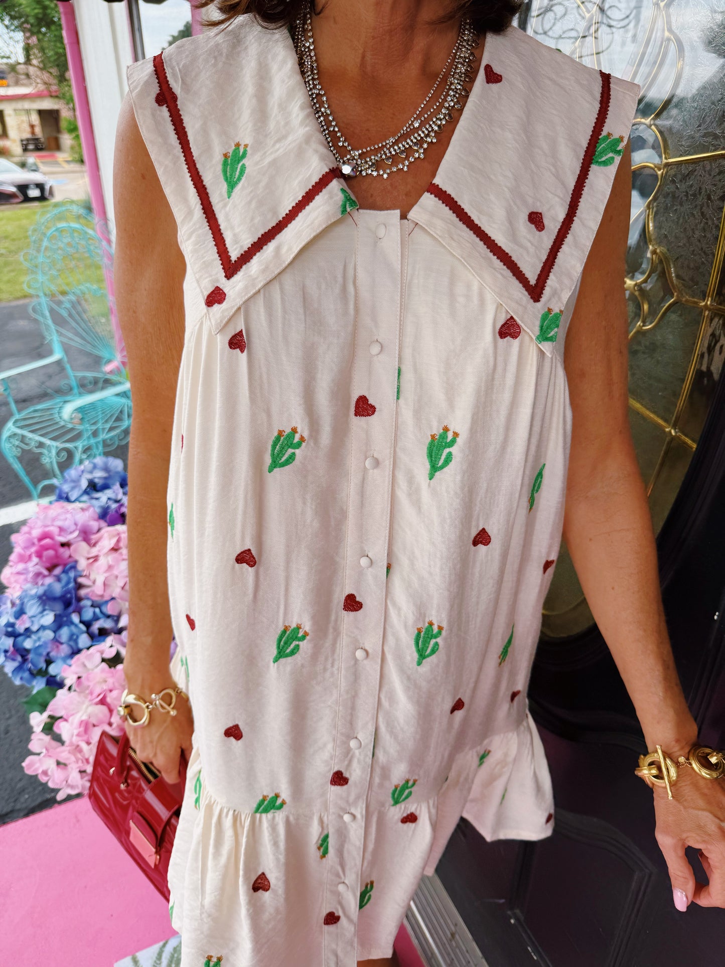 Cactus Cream Mix Dress