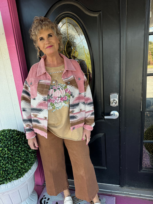 Dusty Pink Corduroy Jacket