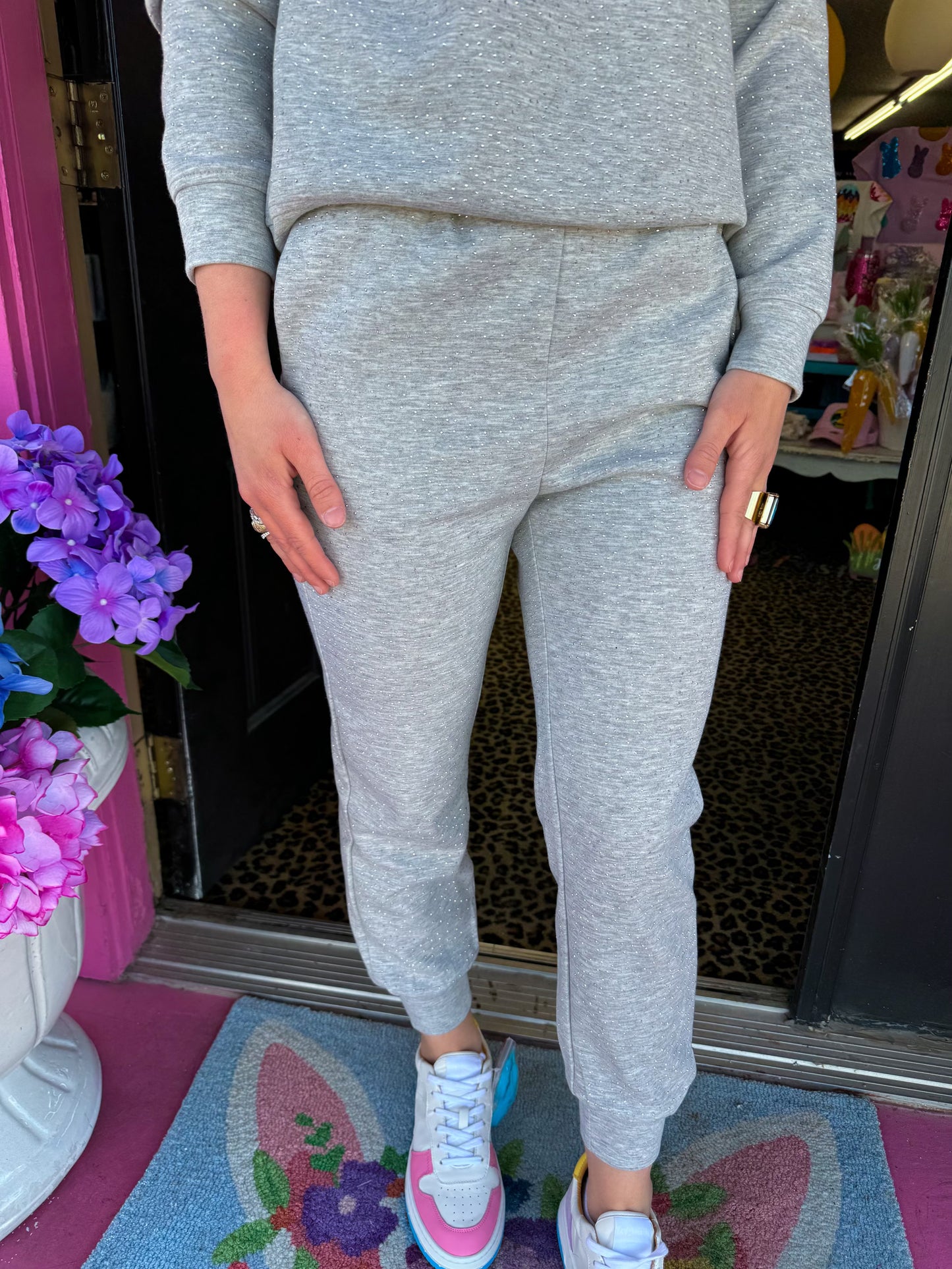 Grey Silver Stone Jogger SET