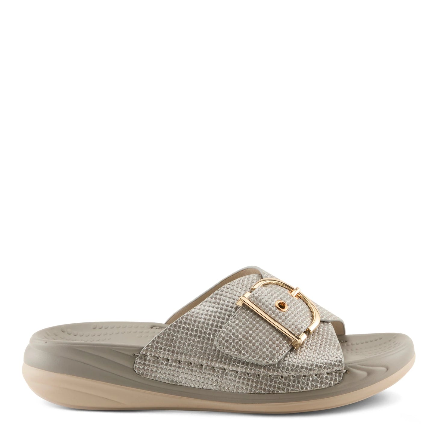 Flexus Grey Metallic Slip On