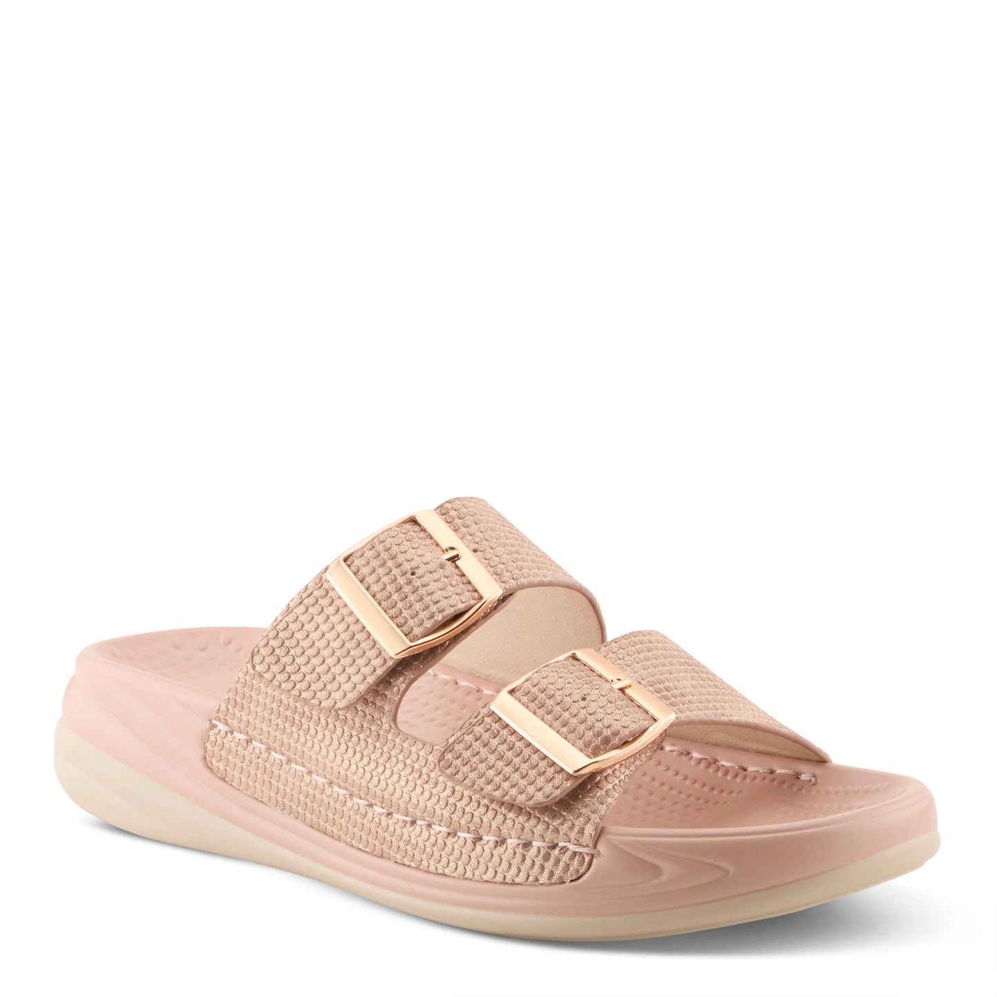 Flexus Pink Metallic Slip On