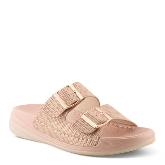 Flexus Pink Metallic Slip On