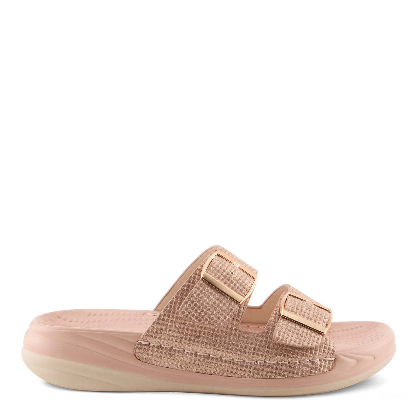 Flexus Pink Metallic Slip On