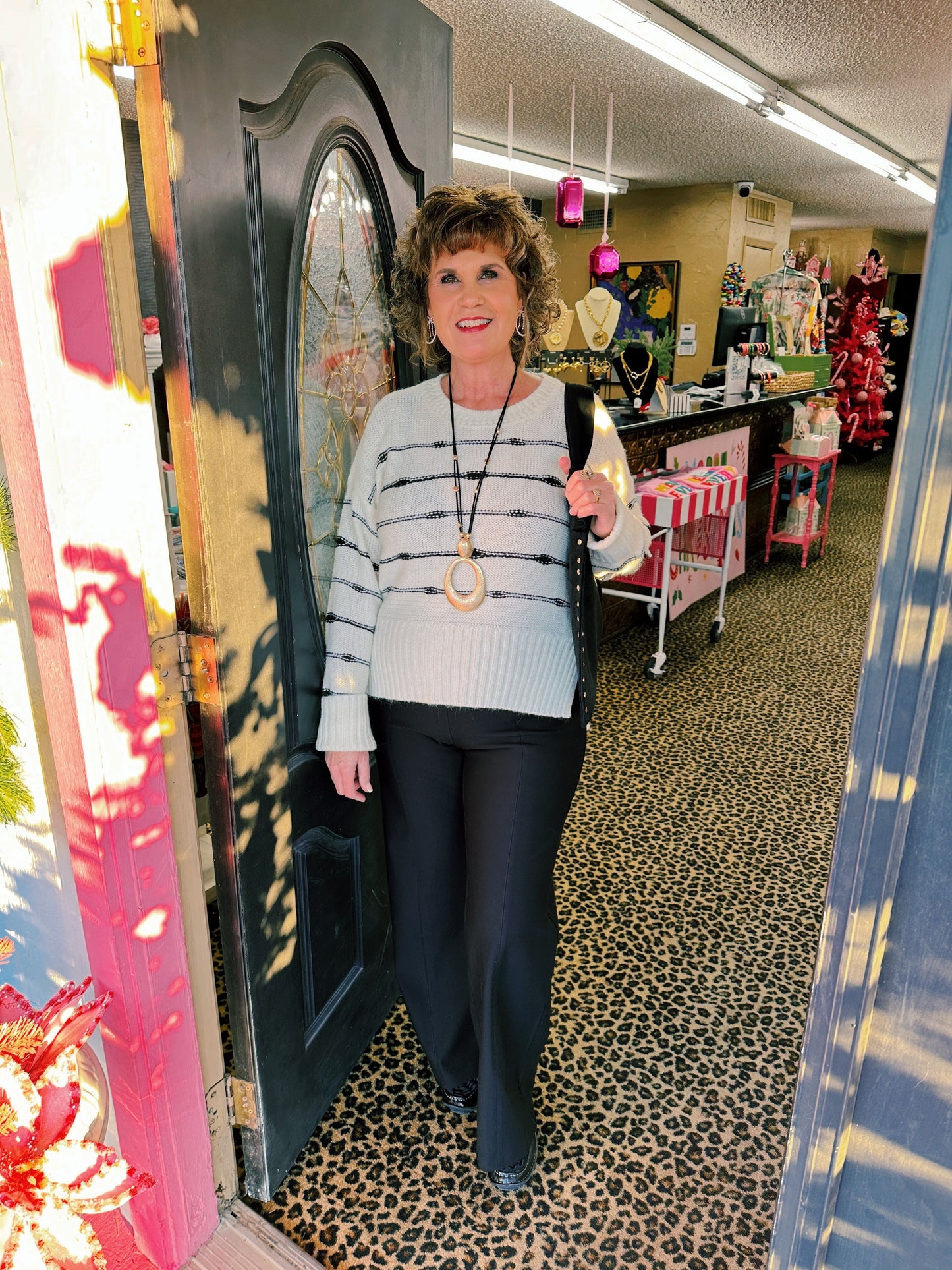 Black MR Wide Leg Ponte Pant