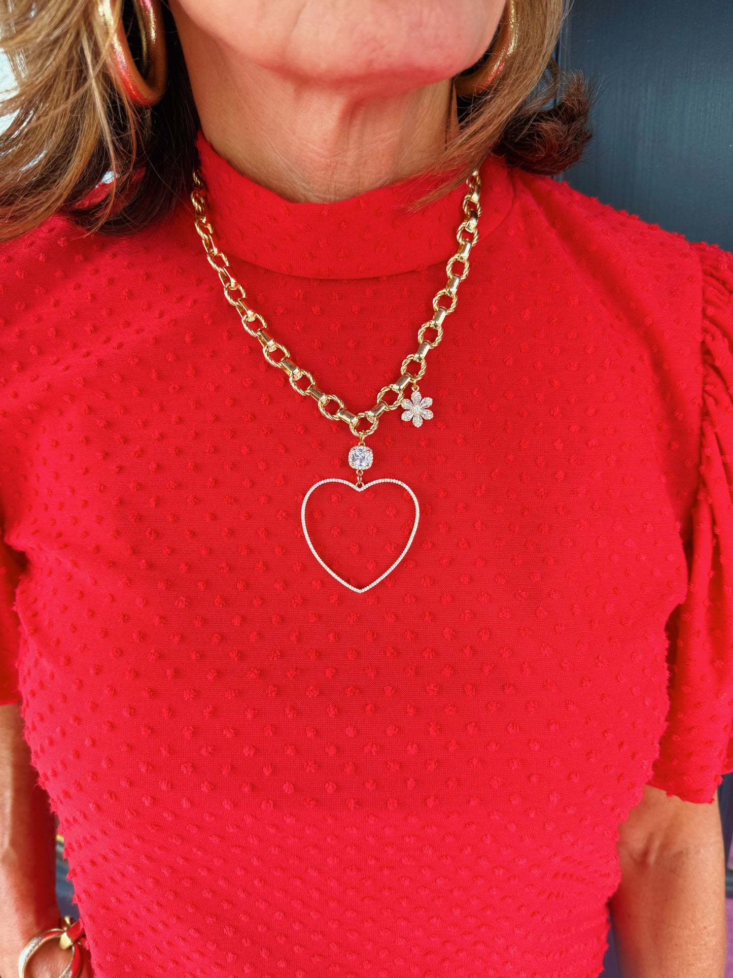 Heart Chain Pendant Necklace